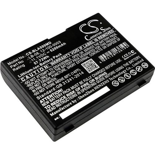 TECHTEK Akku Kompatibel mit [Biolight] A5, A6, A8, E70, F90, Q3, V6, für [Bolate] A5, A6, A8, Q3, V6, für [Yonker] YK-810B, YK-810B Vital Signs Mon