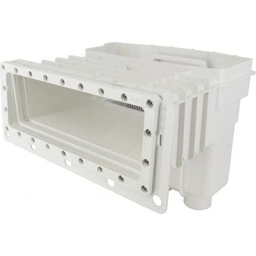 Astralpool Skimmer Unik ABS | 25 L | Messing Gewindehülsen | f. Folienbecken | Weiß