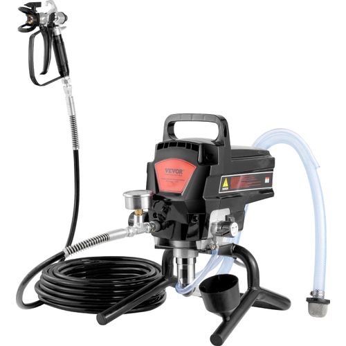 VEVOR Tragbares Airless-Farbspritzgerät, 950 W, 3000 psi, Hocheffizientes Elektrisches Spritzgerät, Farbspritzgeräte Spritzlackiermaschine Hochdruck-Airless-Farbsprühsystem mit 15 m Schlauchlänge