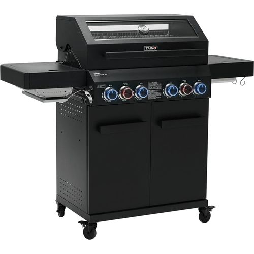 TAINO PLATINUM YAMARA DARK 4+2 Gasgrill Stahl 4 Brenner Sear-Burner Backburner