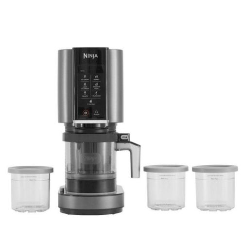 NINJA Eismaschine CREAMi Eismaschine & Dessertmaschine mit 3 Behältern, 7 Progr., 1,40 l, Speiseeismaschine Eisbereiter, Speiseeismaschine