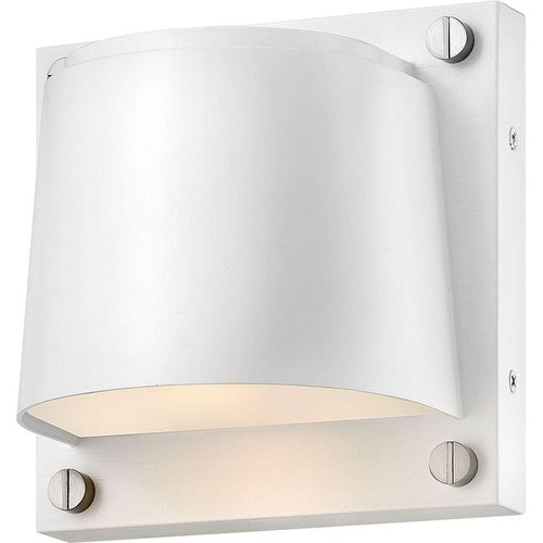 Außenlampe Wand Glas GU10 IP44 Satinweiß warmweißes Licht 3000 K 560 lm Modern Wandleuchte außen