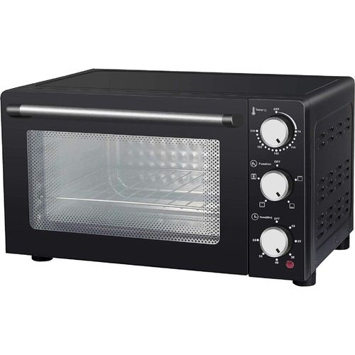 Melchioni Elektrobackofen 24 L 1200 W schwarz freistehend Timer 60 min