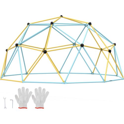 VEVOR Kletterkuppel, 3,05 m hohes geometrisches Kletterkuppel-Spielzentrum für Kinder von 3 bis 10 Jahren, Klettergerüst Tragfähigkeit 340 kg, mit Klettergriff, Spielgerät Garten Hinterhof