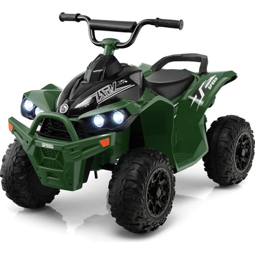 COSTWAY 12V Elektro Kinderquad, Elektroquad mit 2,2/4,3 KM/H Geschwindigkeit, Elektro Quad für Kinder 3-8 Jahren (Grün)