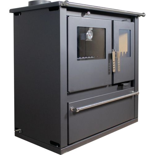 Holzofen CS Plus Black left pipe position, , 7.7 kW, 830 x 500 x 860 mm