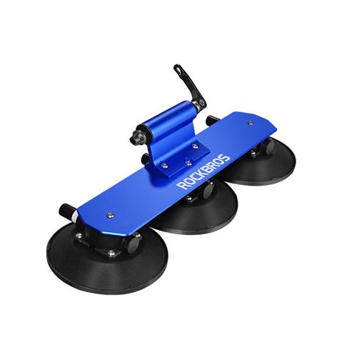 ROCKBROS Fahrradträger mit Saugnäpfe, Fahrrad Dachgepäckträger, für 1 Fahrrad, Blau