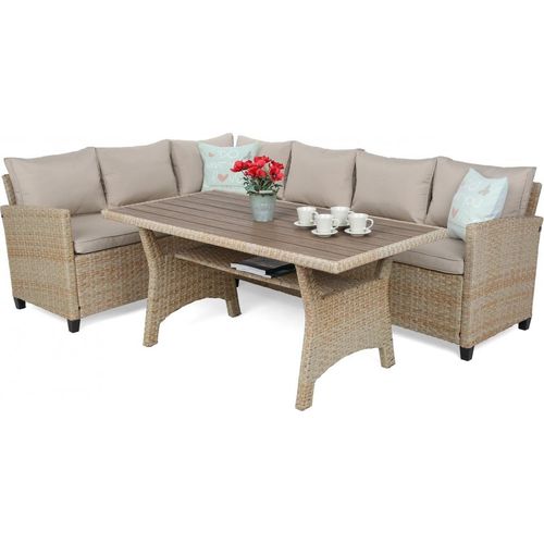 Lagos Beige Ecke Technorathan Set