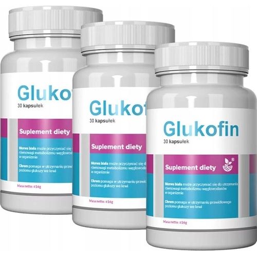 3X Glucophin - Kapseln Mit Chrom, Weißer Maulbeere Und Zink