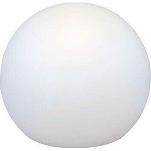 Gartenleuchte mit Kabel Stecker Weiß IP65 inkl. E27 LED 6500 K Ø 50 cm runde Wegeleuchte Terrasse Kugellampe Garten außen Lampe