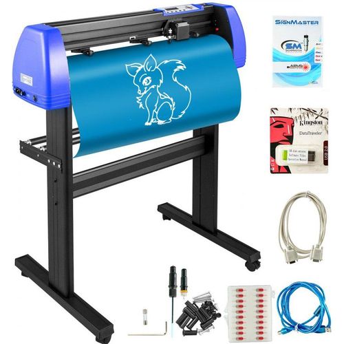 Schneideplotter 870 mm - Sign Master Plotter Vinyl Schneider - Schwarz/Blau