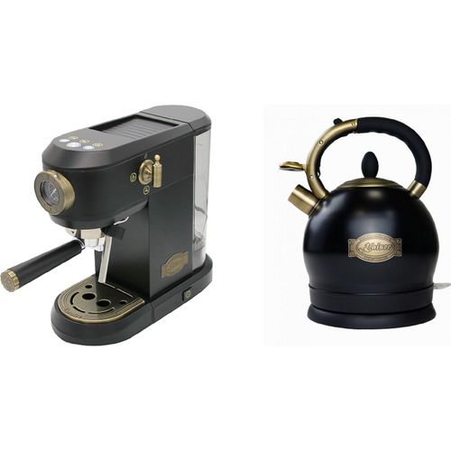 Kaffeemaschine Kaiser KA 2005 Em EMPIRE Siebträger-Espressomaschine 19 bar+WK 2000 Em Exklusiver Retro Wasserkoche