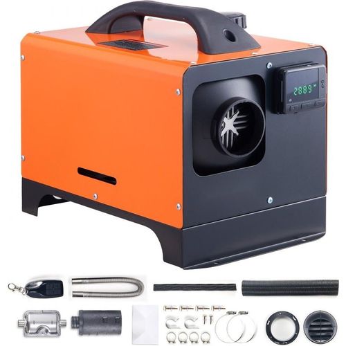 Luft-Dieselheizung Standheizung 12 V 5 kW - Luftheizung Air Diesel Standheizung Lufterhitzer - 0,16–0,52 L/Std. Dieselheizung mit LCD-Display & Fernbedienung - Air Diesel Heizung für Bus, Lkw usw.
