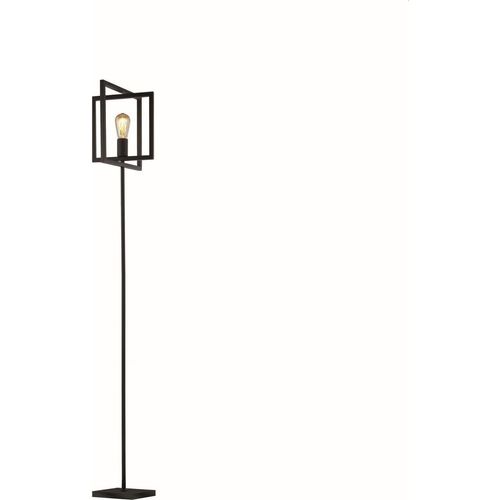 Stehleuchte Metall 160 cm Schwarz E27 Retro Design Stehlampe