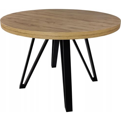 Erweiterung runder Tisch METALL REFLEXED EICHE 100/200