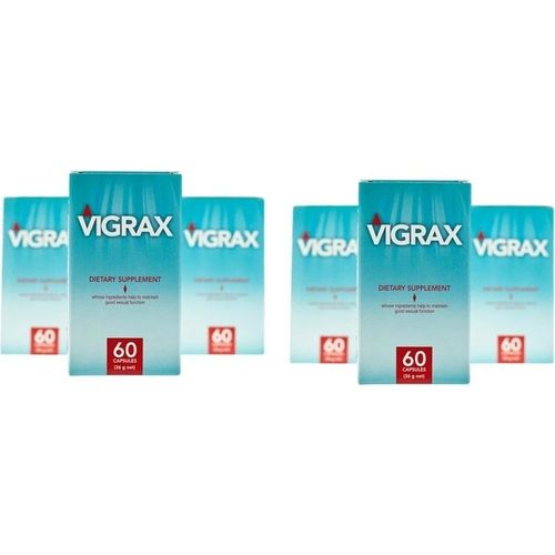 6X Vigrax-Kur Für Starke Männlichkeit Mit Muskatblütenextrakt