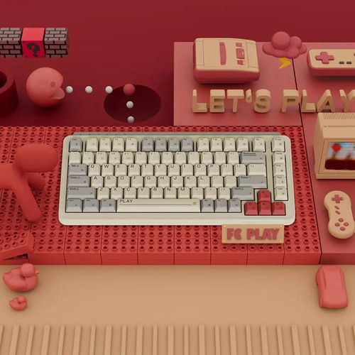 MIIIW ART Mechanische Tastatur Drei-Modus 83-Tasten Z830 G Gelb PRO Achse Doppelschichtige Stummschaltung Volle Taste Hot Swap BT 3.0/BLE 5.0