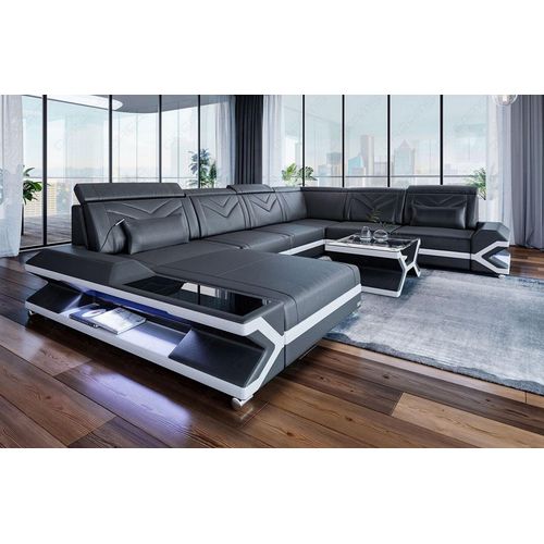 Ledersofa Napoli XXL Mini echtes Büffelleder