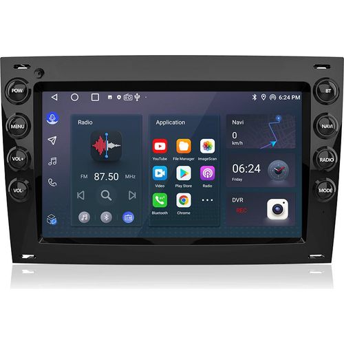 7" Android 15 Autoradio Carplay Für Renault Megane II 2002-2009 GPS Navi WIFI BT USB RDS FM DAB+ SWC 2+64G
