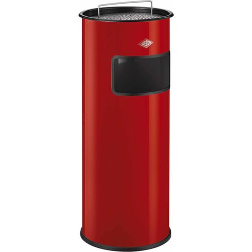 WESCO Standascher 50 in ROT inklusive Abfallvolumen 50 Liter / Mülleimer / Ascher