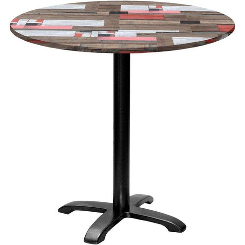 Runder Tisch Ø 80 cm – Modell Bazila aus rotem Holz