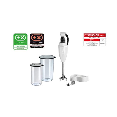 ESGE-Zauberstab E120 Set 902105 | Stabmixer | inkl. Becher-Set 600ml & 400ml | weiß, bis 10.000 U/Min, 120 W | Pürierstab