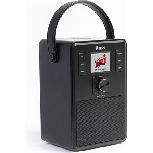 Block eMotion schwarz tragbares Radio mit DAB+, Bluetooth & Spotify-Connect