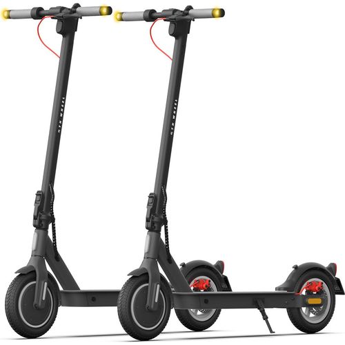 (2 Stücke)Faltbarer E-Scooter mit ABE StraBenzulassung, (10 Zoll350W,duales Bremssystem, LED-Display)