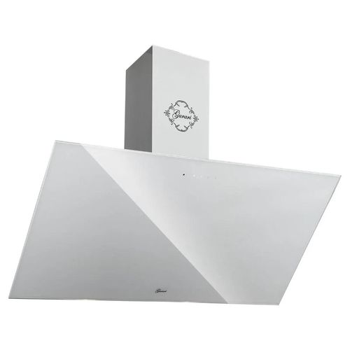 Gurari GCH 286 WH 9 Prime N kopffrei Dunstabzugshaube 90 cm Weiß Glas, Abzugshaube 1000m³/h