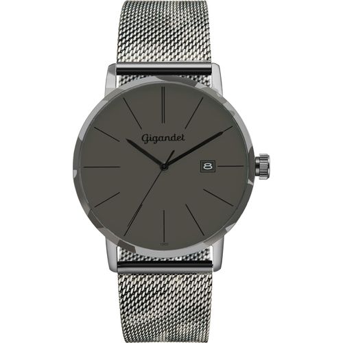 Gigandet Quarzuhr Datum Edelstahl Camouflage Braun Minimalism - G42-016