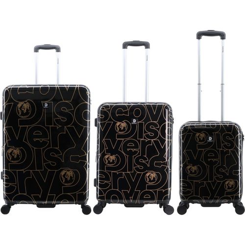 Discovery Gold ABS/PC Spinner Koffer Set Gr. S/M/L mit TSA-Zahlenschloss