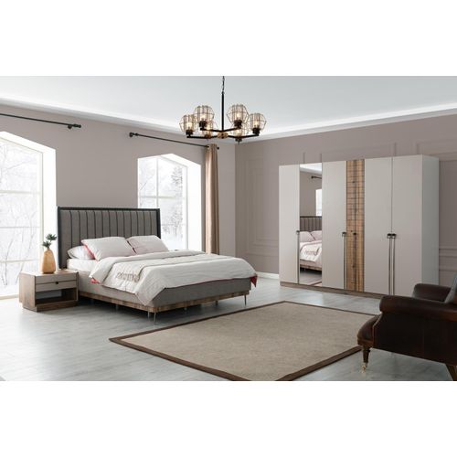 Bettrahmen Kinderbett Bett Kinderzimmer Kinderzimmermöbel Grau Holz