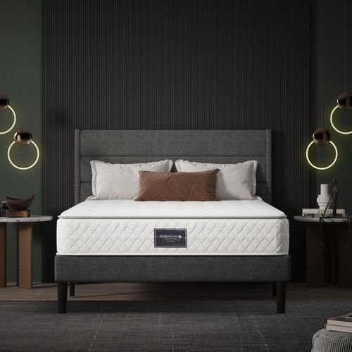 Federkernmatratze, 7 Zonen Kaltschaum Matratze140x200cm, 100% schadstoff, versteppter Mikrofaserbezug-Topping