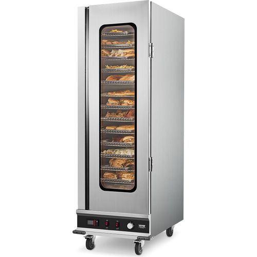 VEVOR Hot Box Speisenwärmer Snackwärmer, Speisenwärmeschrank aus Edelstahl, perfekt für Hähnchenpizza
