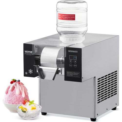 VEVOR Kommerzielle Schnee-Eismaschine, Schnee-Eismaschine, 80 kg/24 Stunden Schnee-Eismaschine, geschabte Eismaschine, elektrische Schneekegelmaschine