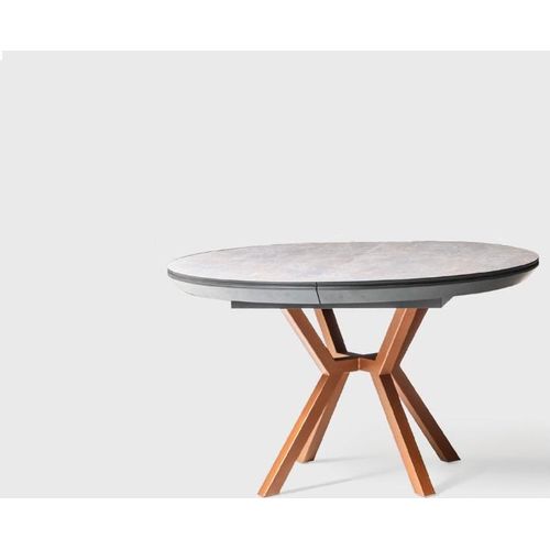 Runder Esstisch Luxus Esszimmertisch Küchentisch Grau Esszimmer Holz