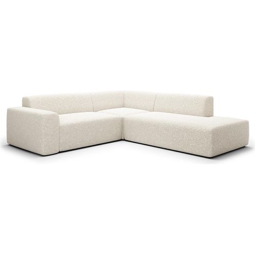 Ecksofa rechts 5-Sitzer Truhe Torino Beige