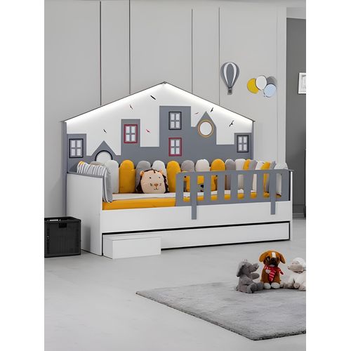 Bettrahmen Kinderbett Bett Kinderzimmer Kinderzimmermöbel Helles Holz