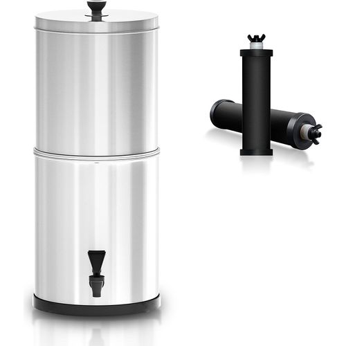 Schwerkraft-Wasserfiltersystem Wasserfiltereimer fuer zu Hause Outdoor Camping Wandern Notfallvorsorge