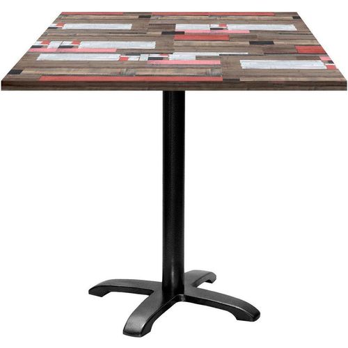 Tisch 70 x 70 cm – Modell Bazila aus rotem Holz