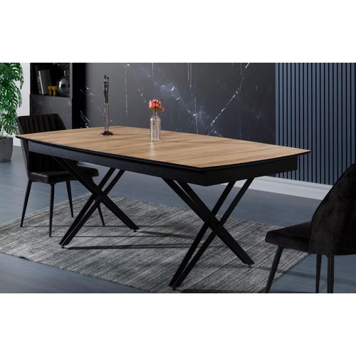 Esszimmertisch Ausziehbarer Esstisch Küchentisch Holz Braun Esszimmer