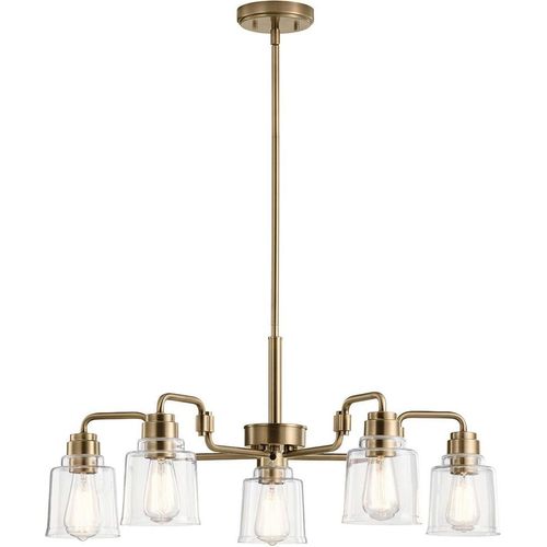 Pendelleuchte Glas Metall H: max. 151,2 cm in Messing verwittert Vintage