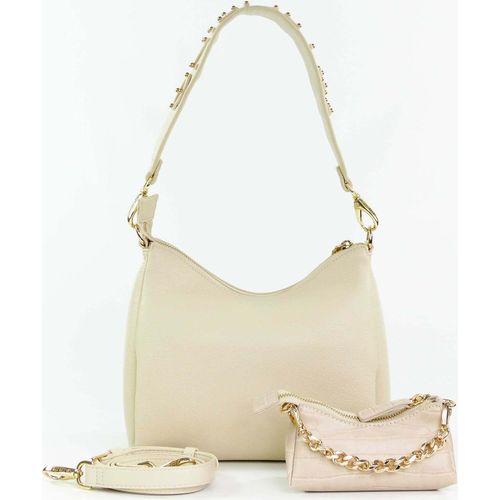 VALENTINO BAGS Kalimba Hobo Bag: ECRU