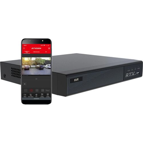 Netzwerk-Videorekorder RTX NVR 9 Kanäle bis zu 8Mpx P2P-Anwendung Fernbetrachtung