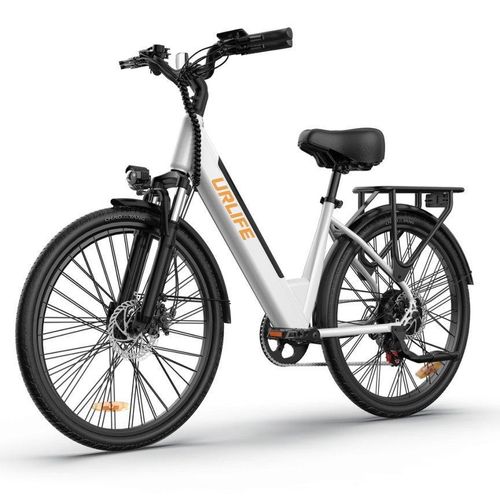 26" E Bike, City E-Bike & E-Hollandrad mit 36V 13Ah Akku bis zu 80-100km, SHIMANO 7-Gang, 250W Motor&25km/h, LCD Anzeige,City E-Bikes & E-Hollandräder