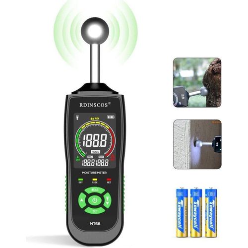 Feuchtigkeitsmesser Wand Feuchtigkeits-Detector mit Licht, Auto-Kalibrierung