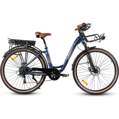 E Bike Herrenfahrrad Elektrofahrrad 28" 36V 13AH E Bike 28 Zoll Damenfahrrad ab 155 cm mit 7 Gang Nabenschaltung und Rücktrittbremse E-Bike