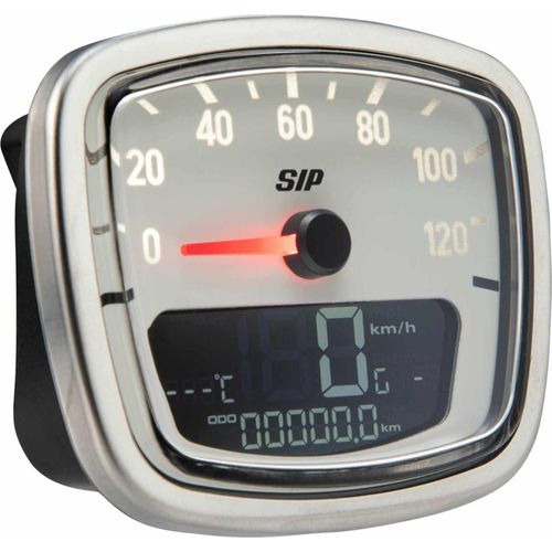 SIP 2.0 Digital/Analog Tachometer Tachometer 120 km/h 12.000 U/min Schwarzes LCD