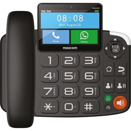 Maxcom Comfort MM42D SE – 4G-fähiges Tischtelefon mit großem Touchscreen und WhatsApp-Unterstützung