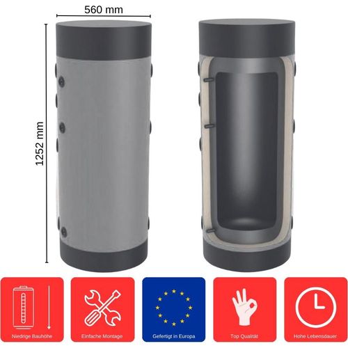 Heizungs-Pufferspeicher 150 L HP-0-150 Standspeicher Heizkreis Pufferspeicher